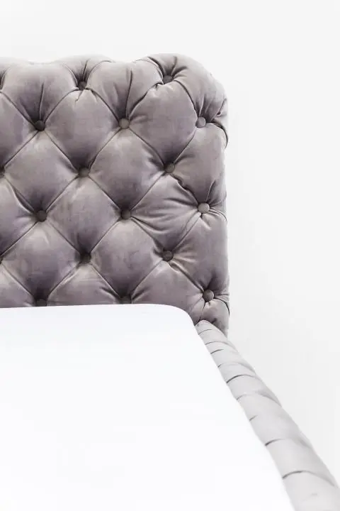 KARE Bett Desire Velvet Silbergrau 80635