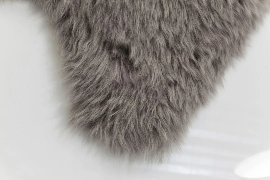 KARE Lammfell Zenzi 95 cm Grau 82464