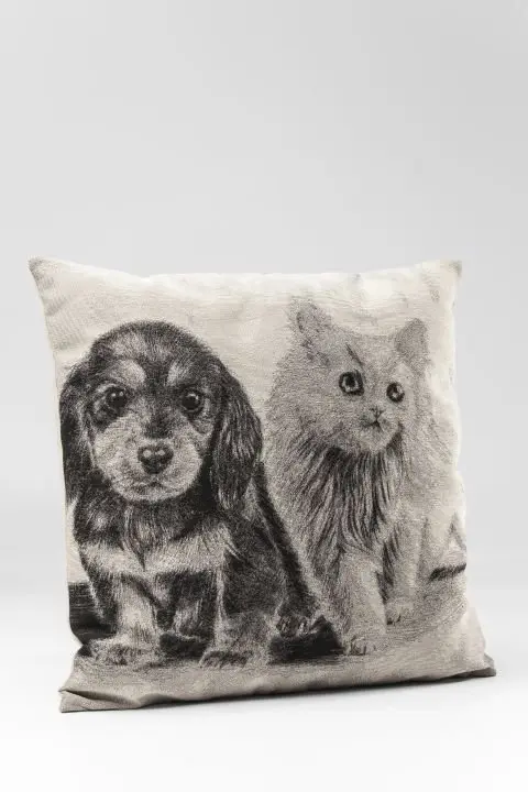 KARE Kissen Little Cat and Dog 38610