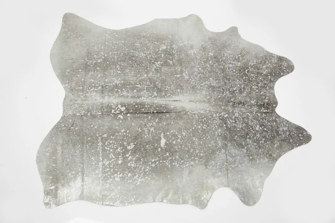 KARE Teppich Hide Acid Wash Silber 39960