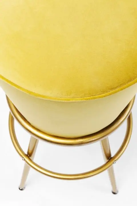 KARE Barhocker Lady Rock Gelb 84408