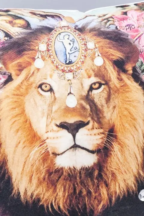 KARE Kissen Bollywood Lion 45x45cm 60351