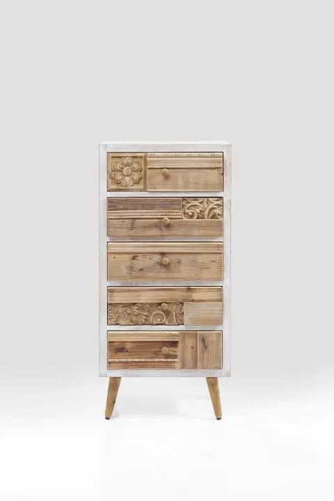 KARE Hochkommode Davos 5 Schübe 83754