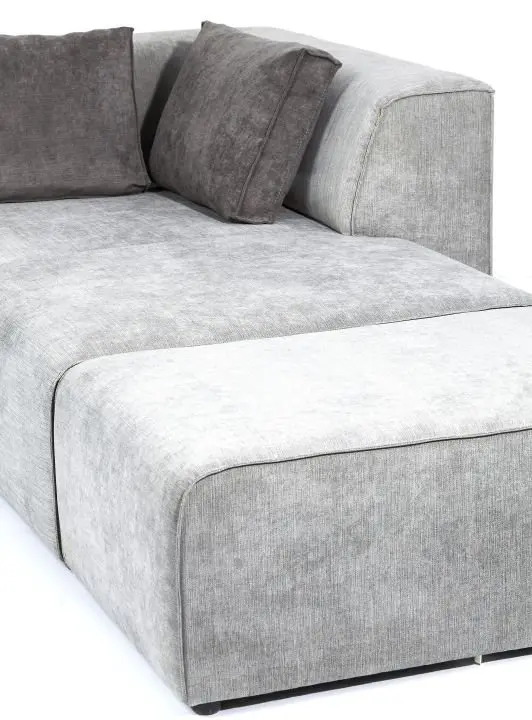 KARE Sofa Infinity Ottomane Grau 81323