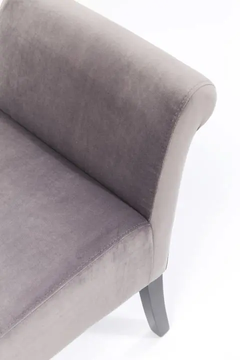 KARE Bank Motley Velvet Silvergrey 83296