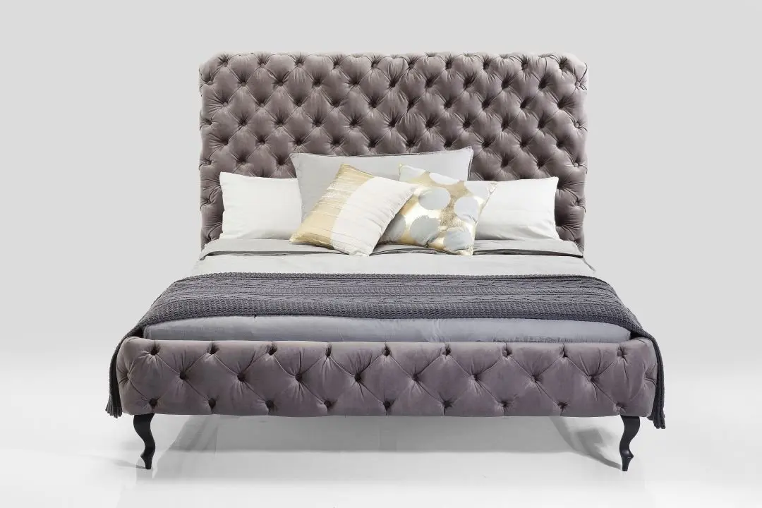 KARE Bett Desire Hoch Silbergrau 81227