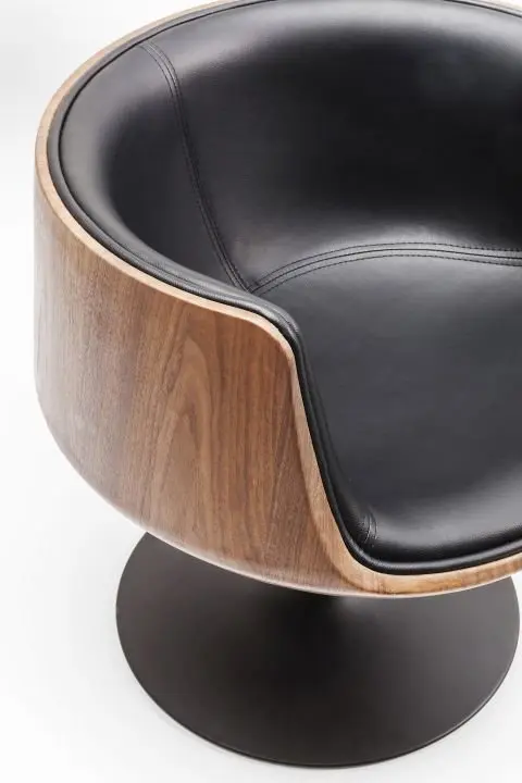 KARE Drehstuhl Club  Walnut 82994