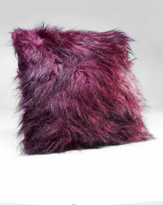 KARE Kissen Ontario Fur Dunkelrot 61211