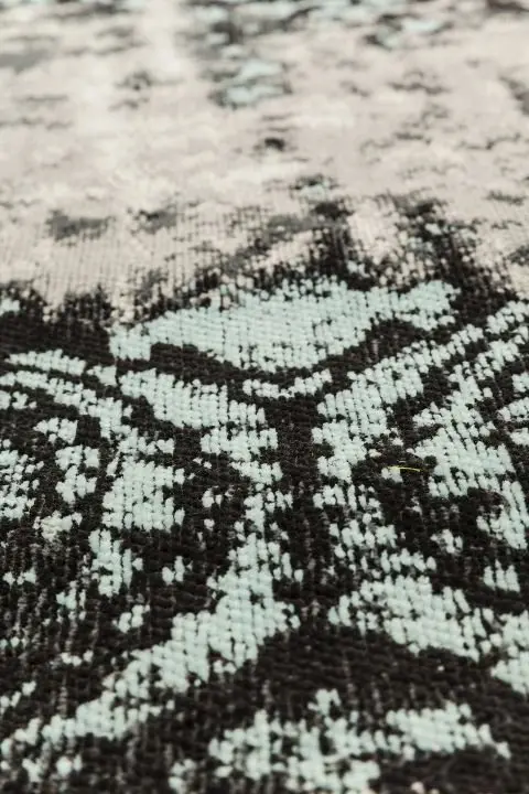 KARE Teppich Kelim Ornament Türkis 60192