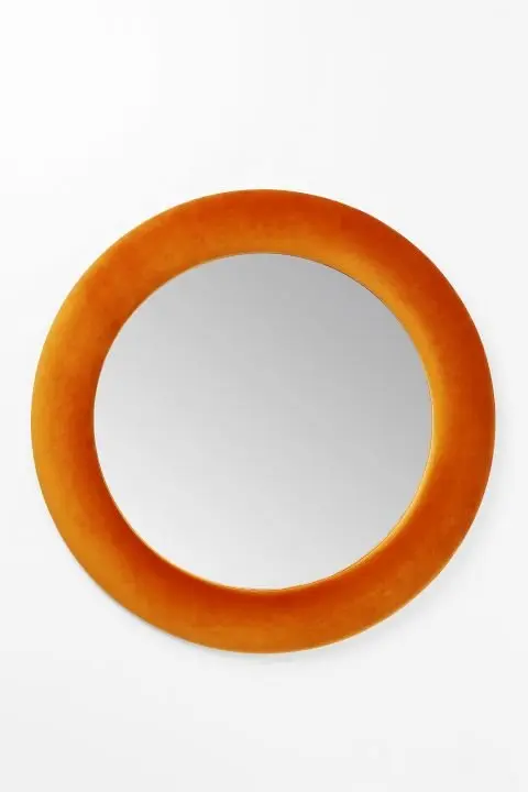 KARE Spiegel Velvet Orange Ø92cm 80963