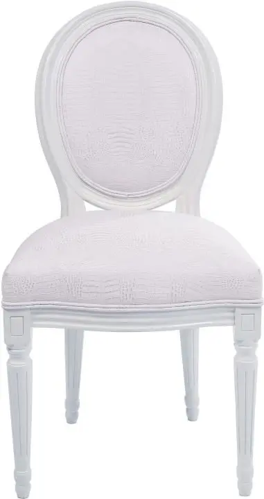 KARE Stuhl Louis White Crocodile 74296