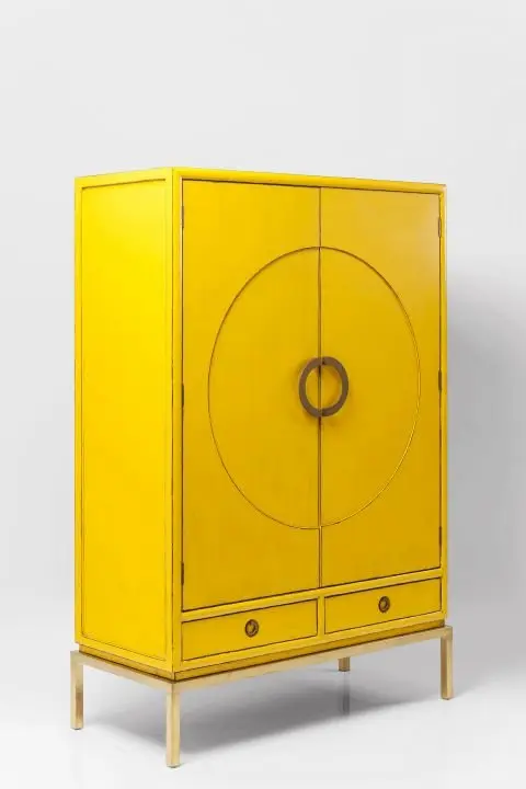 KARE Schrank Disk Yellow 82772
