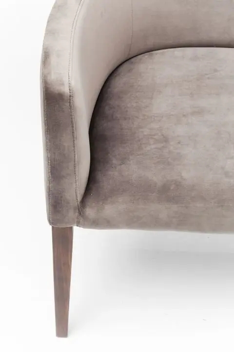 KARE Bank Mode Velvet Grau 83020