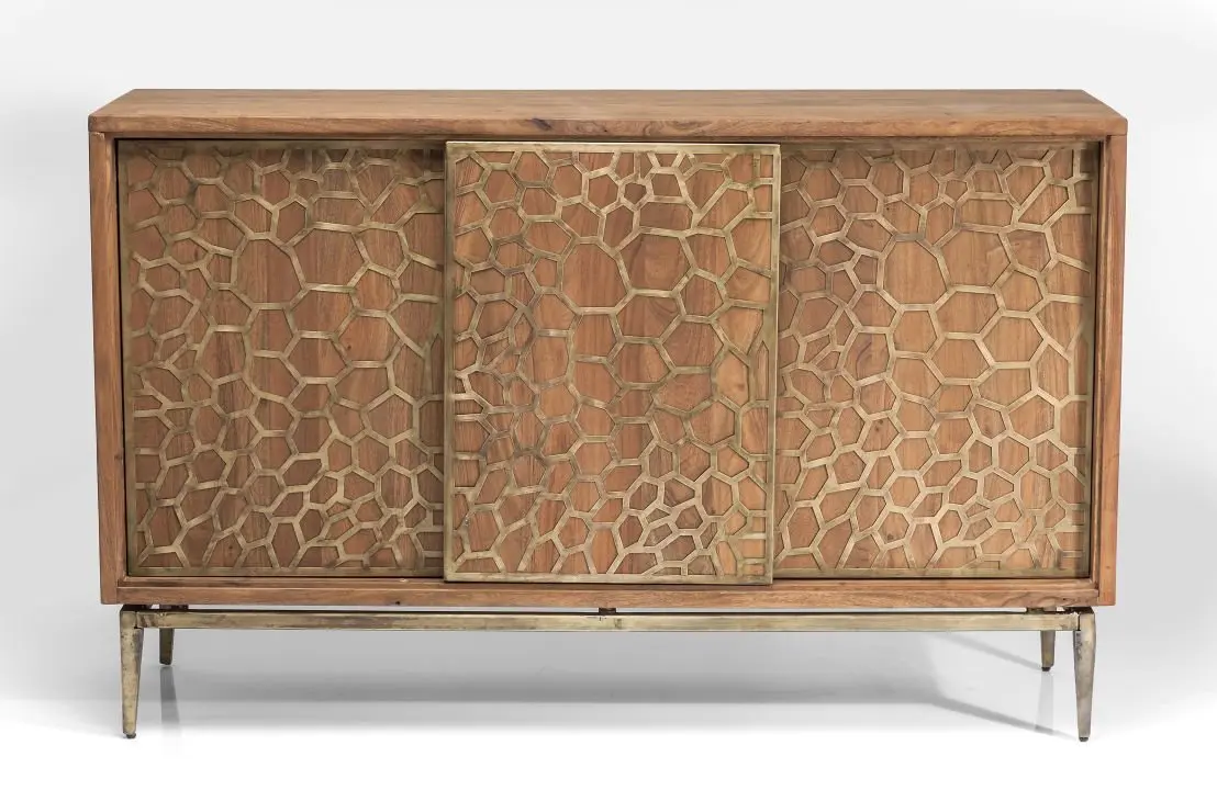 KARE Sideboard Mesh Brass 80301