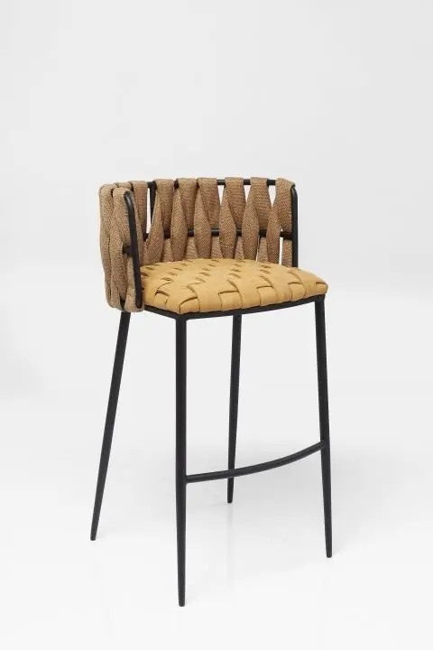 KARE Barhocker Cheerio Gelb 83642