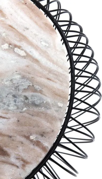 KARE Beistelltisch Beam Grau Marmor 84093