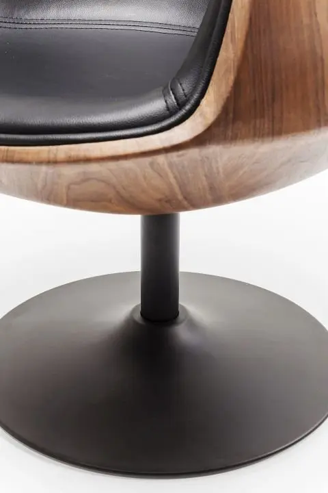 KARE Drehstuhl Club  Walnut 82994