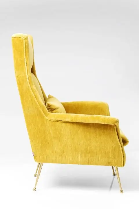 KARE Sessel Vegas Forever Gelb 81573