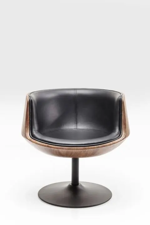KARE Drehstuhl Club  Walnut 82994