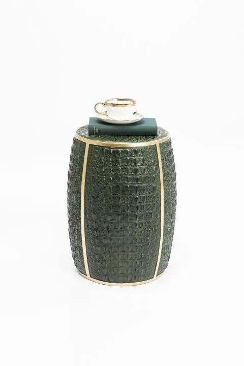 KARE Beistelltisch Croco Grün 46cm 83667