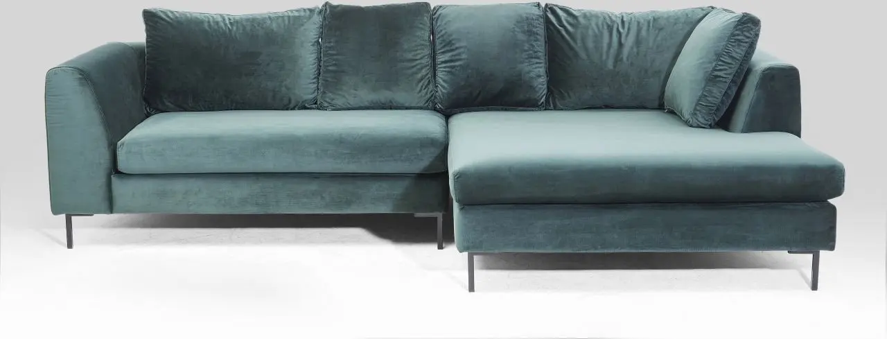 KARE Ecksofa Black Gianna Velvet 83569