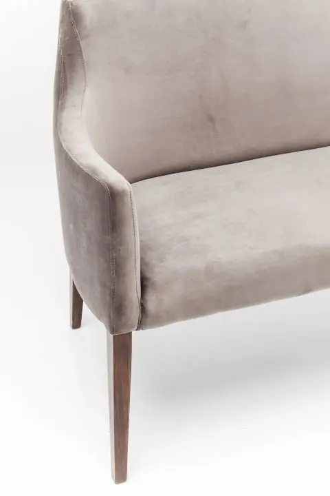 KARE Bank Mode Velvet Grau 83020