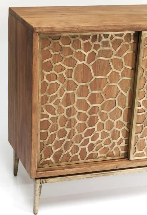 KARE Sideboard Mesh Brass 80301