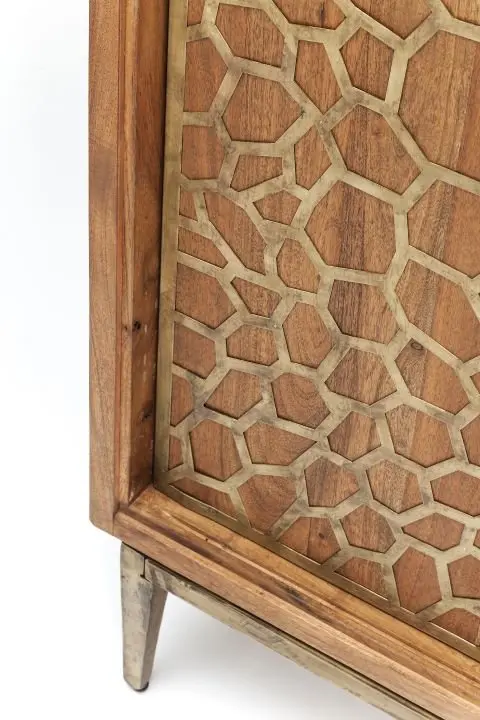 KARE Sideboard Mesh Brass 80301