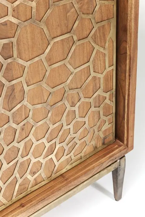 KARE Sideboard Mesh Brass 80301
