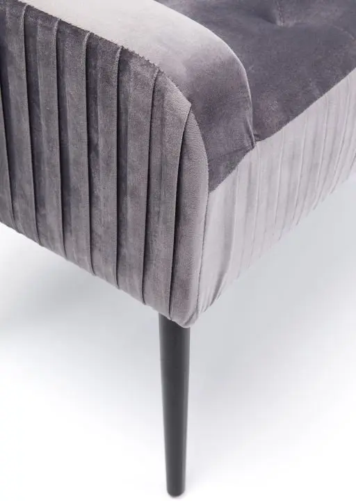 KARE Bank Lofty Grau Schwarz 80920