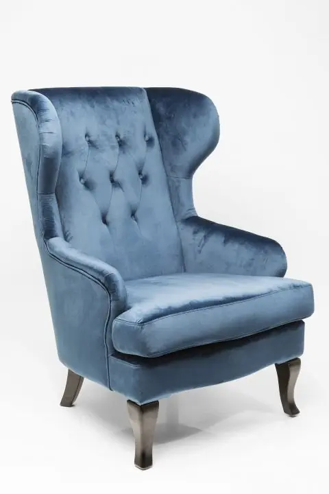 KARE Ohrensessel Vintage Blau 83538