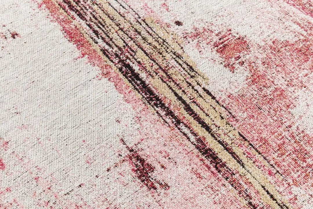 KARE Teppich Abstract Dunkelrosa 61505