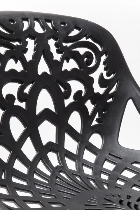 KARE Barhocker Ornament Black 76860