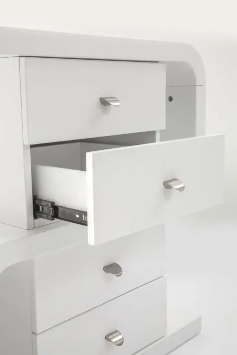 KARE White Club Schreibtisch Snake 75193