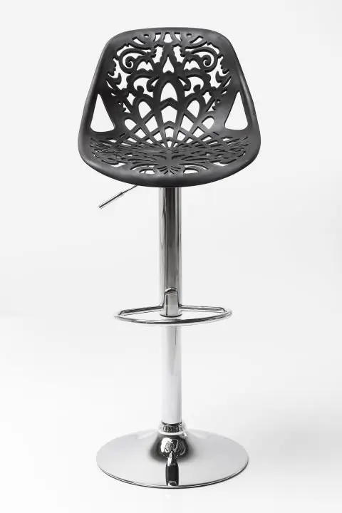 KARE Barhocker Ornament Black 76860