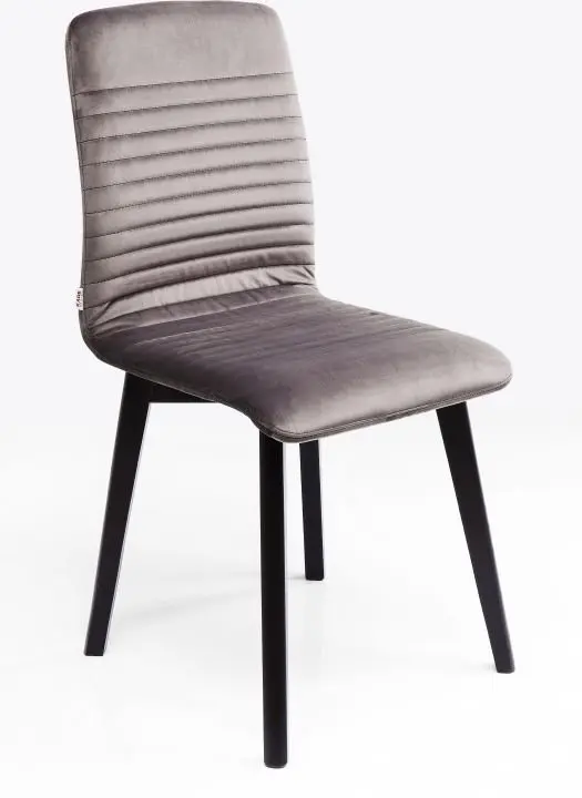 KARE Stuhl Lara Velvet Silver 81231
