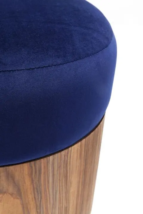 KARE Hocker Lilly Blau Ø39cm 84259