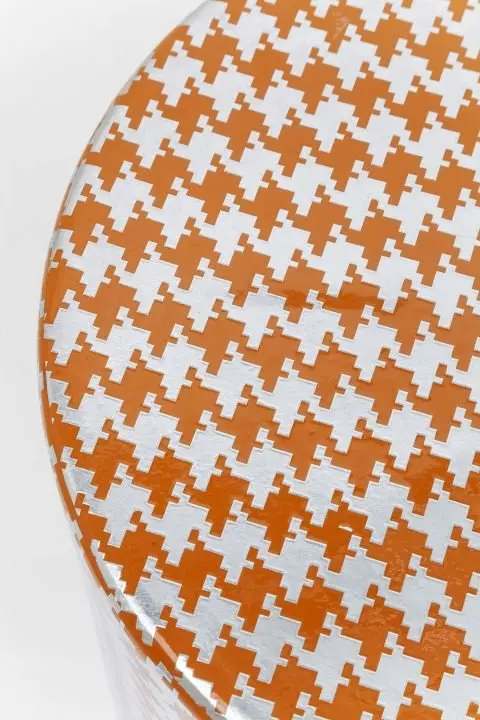 KARE Hocker Curve Orange 81762