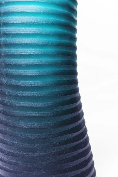 KARE Vase Swirl Turquoise 46cm 60920