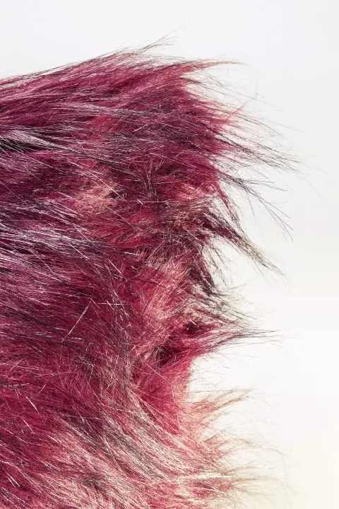 KARE Kissen Ontario Fur Dunkelrot 61211