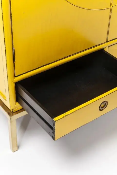 KARE Schrank Disk Yellow 82772