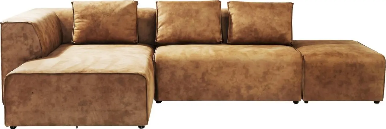 KARE Sofa Infinity Ottomane Cognac 78968