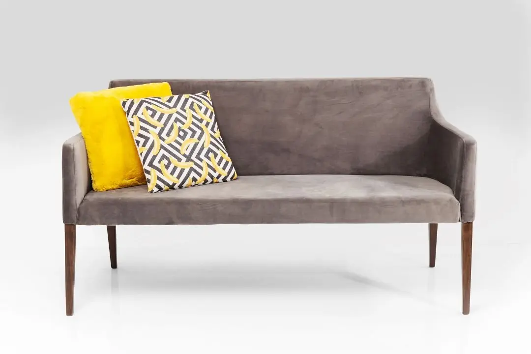 KARE Bank Mode Velvet Grau 83020