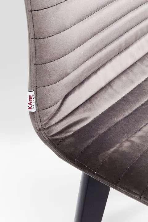 KARE Stuhl Lara Velvet Silver 81231