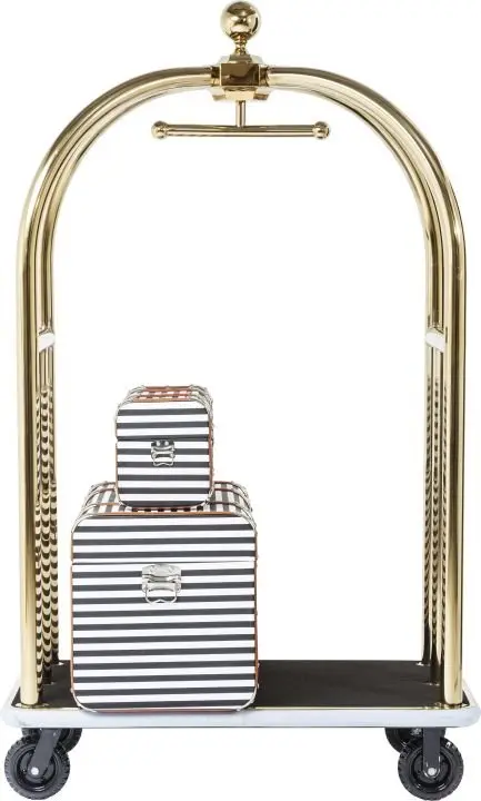 KARE VIP Gepäckwagen Vegas Gold 81752