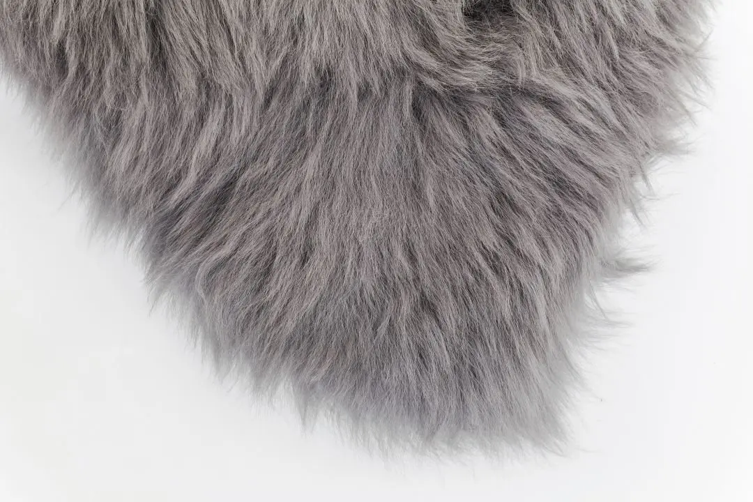 KARE Lammfell Zenzi 95 cm Grau 82464