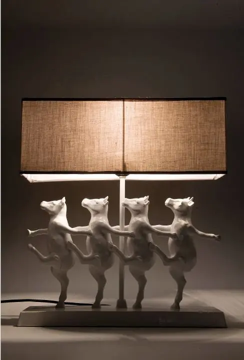KARE Tischleuchte Dancing Cows 30968