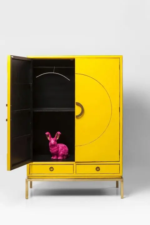 KARE Schrank Disk Yellow 82772