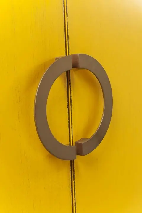 KARE Schrank Disk Yellow 82772