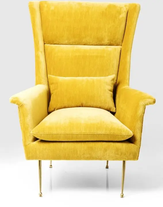 KARE Sessel Vegas Forever Gelb 81573